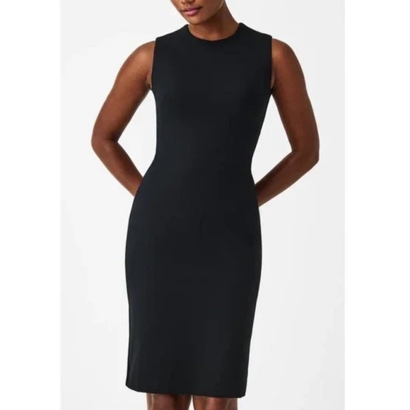 SPANX Dresses & Skirts - NWT Spanx The Perfect Fitted Sheath Dress in Black Knee Length